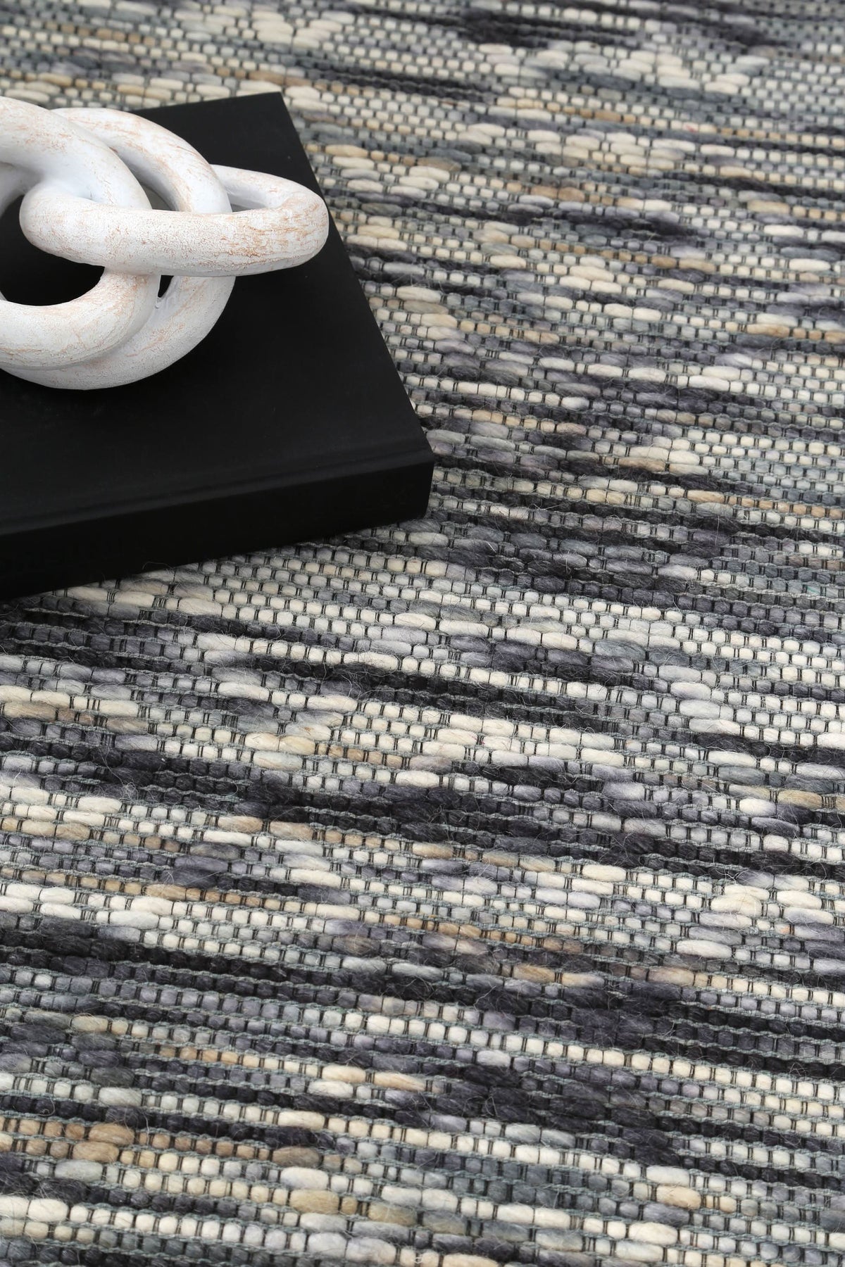 Copacabana Diamond Stone Wool Rug wool rug – product view 2