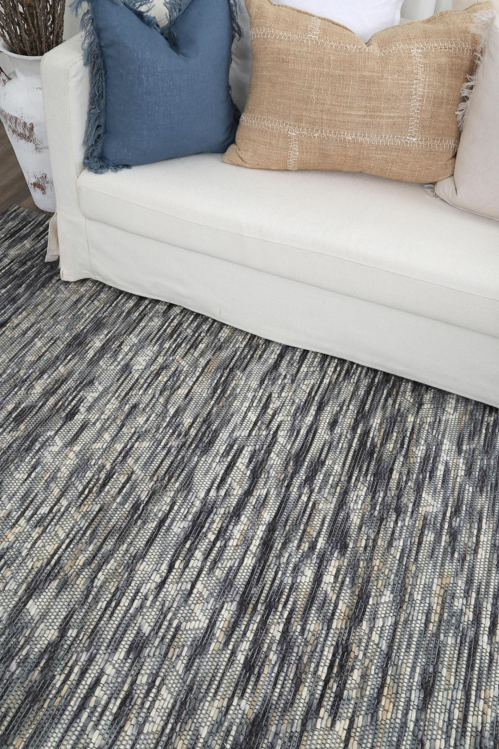 Copacabana Diamond Stone Wool Rug wool rug – product view 5