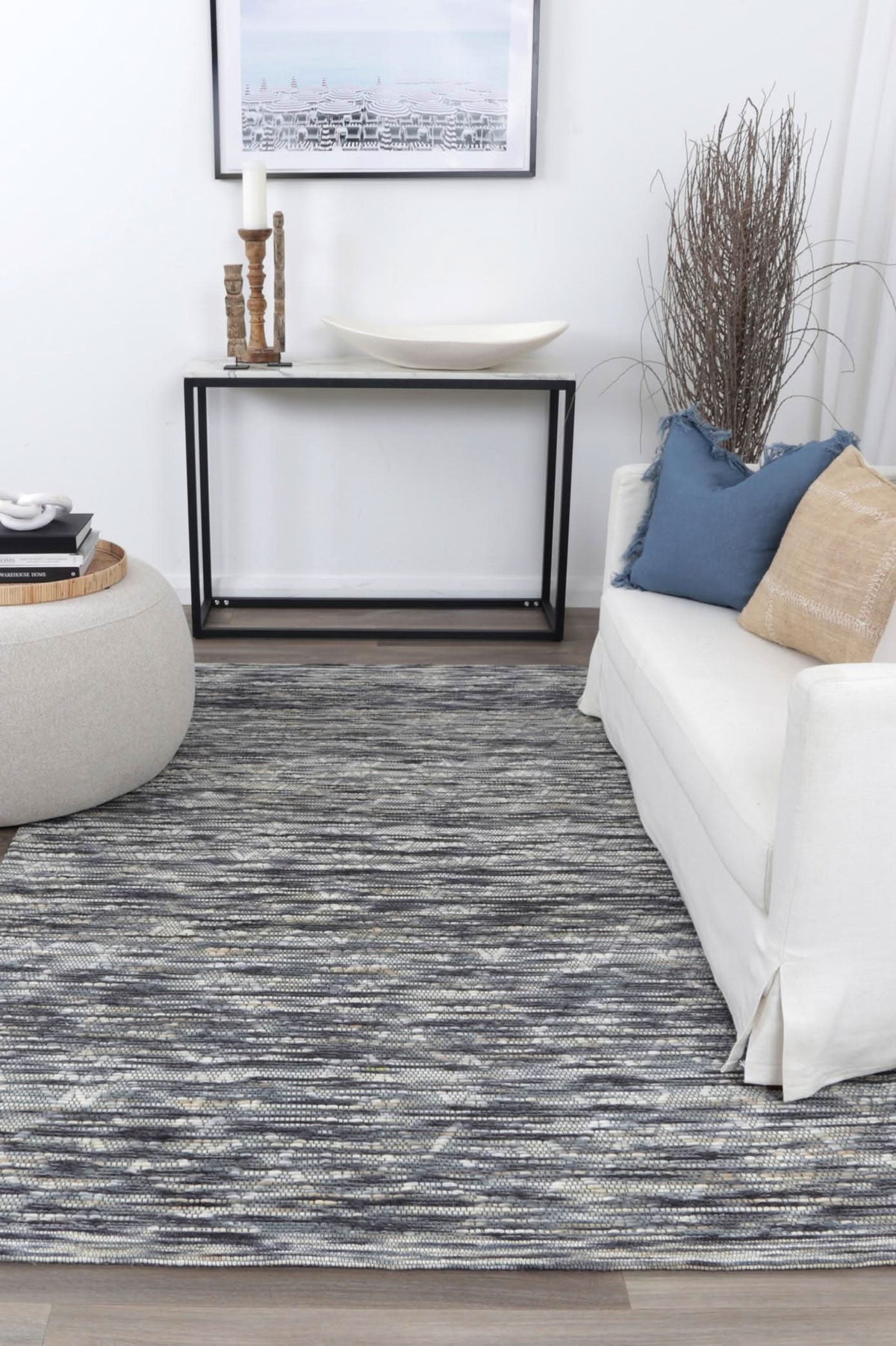 Copacabana Diamond Stone Wool Rug wool rug – product view 6