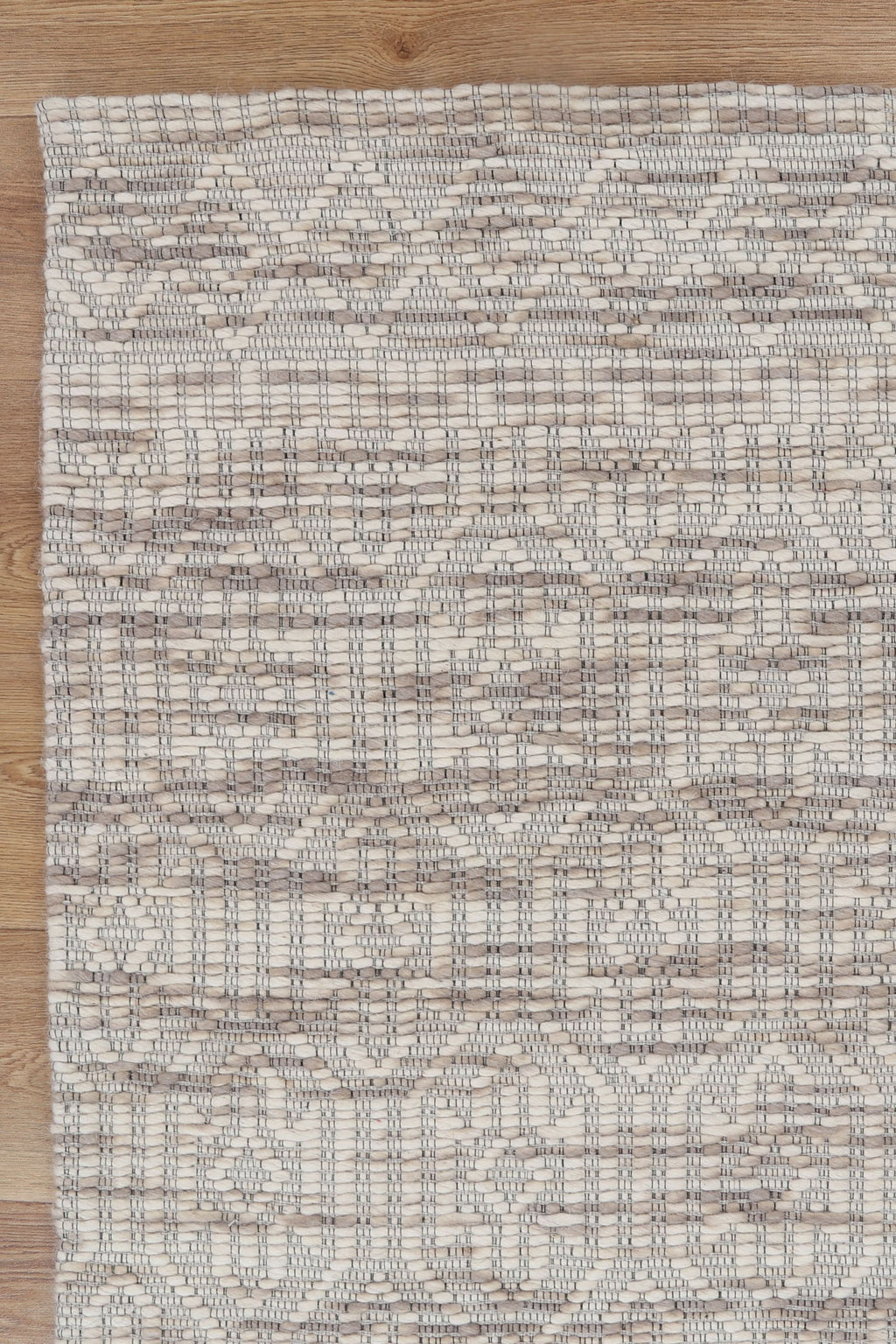 Copacabana Geometric Beige Wool Rug wool rug – product view 6