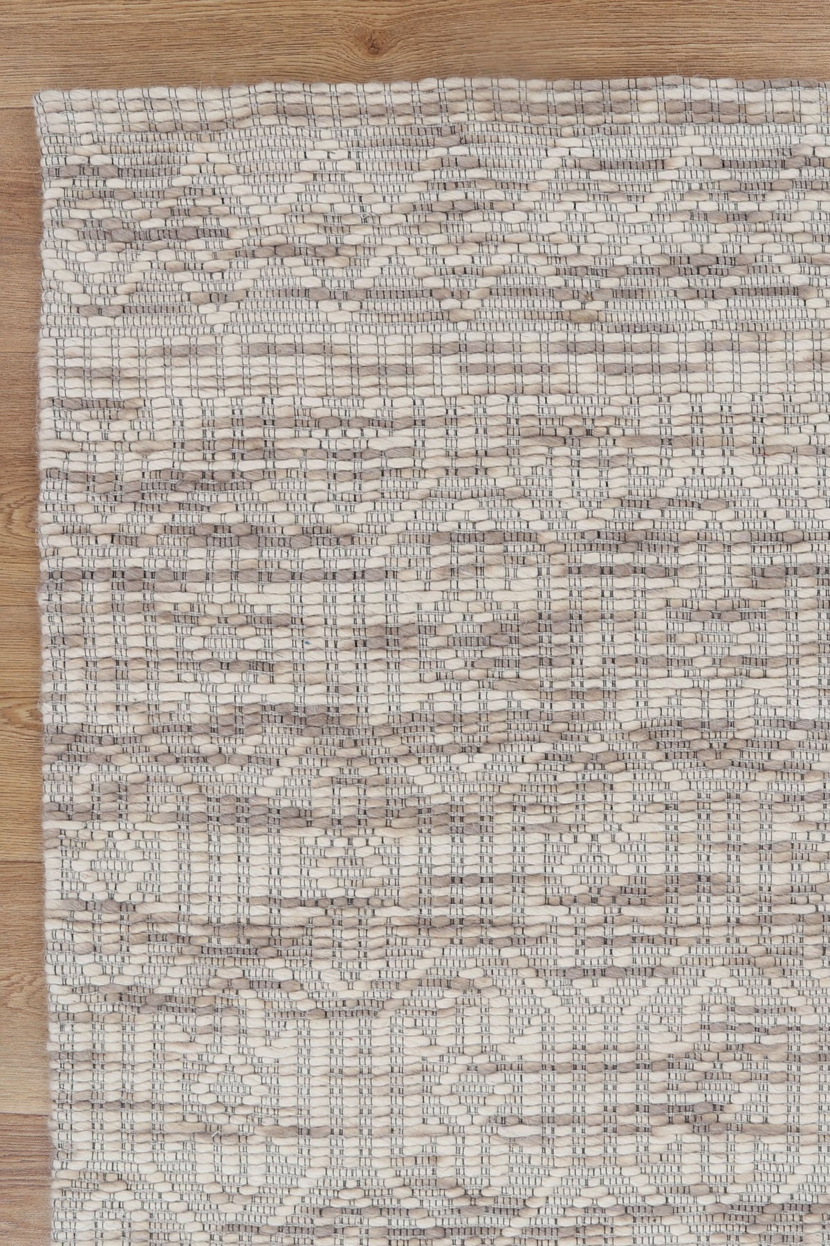 Copacabana Geometric Beige Wool Rug wool rug – product view 6