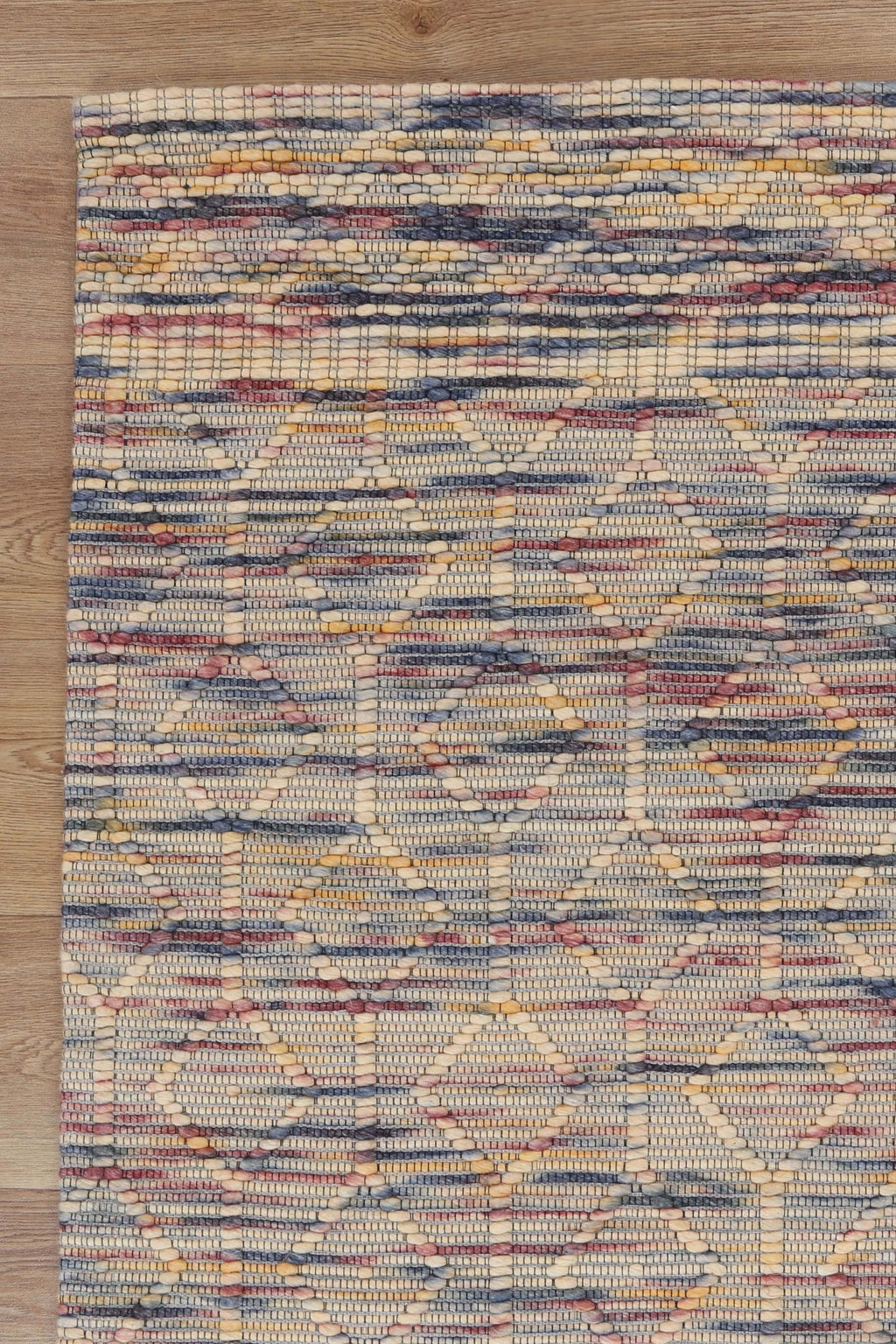 Copacabana Lattice Multi Wool Rug detail 4