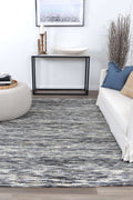 Copacabana Lattice Stone Wool Rug – full rug view