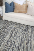 Copacabana Lattice Stone Wool Rug – styled room view