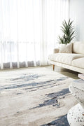 Dune Polar Blue Abstract Rug
