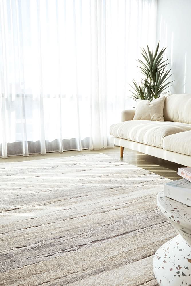 Dune Silver Textured Rug