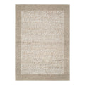 Eco Weave Plain Border Cream Beige Jute and Wool Rug wool rug – main product image