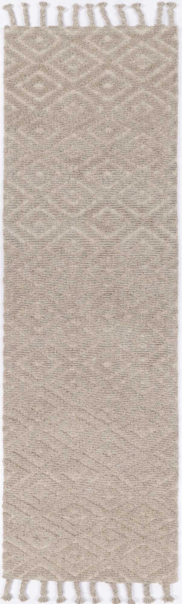 Goa Diamond Wool Blend Ash Rug wool rug – product view 7