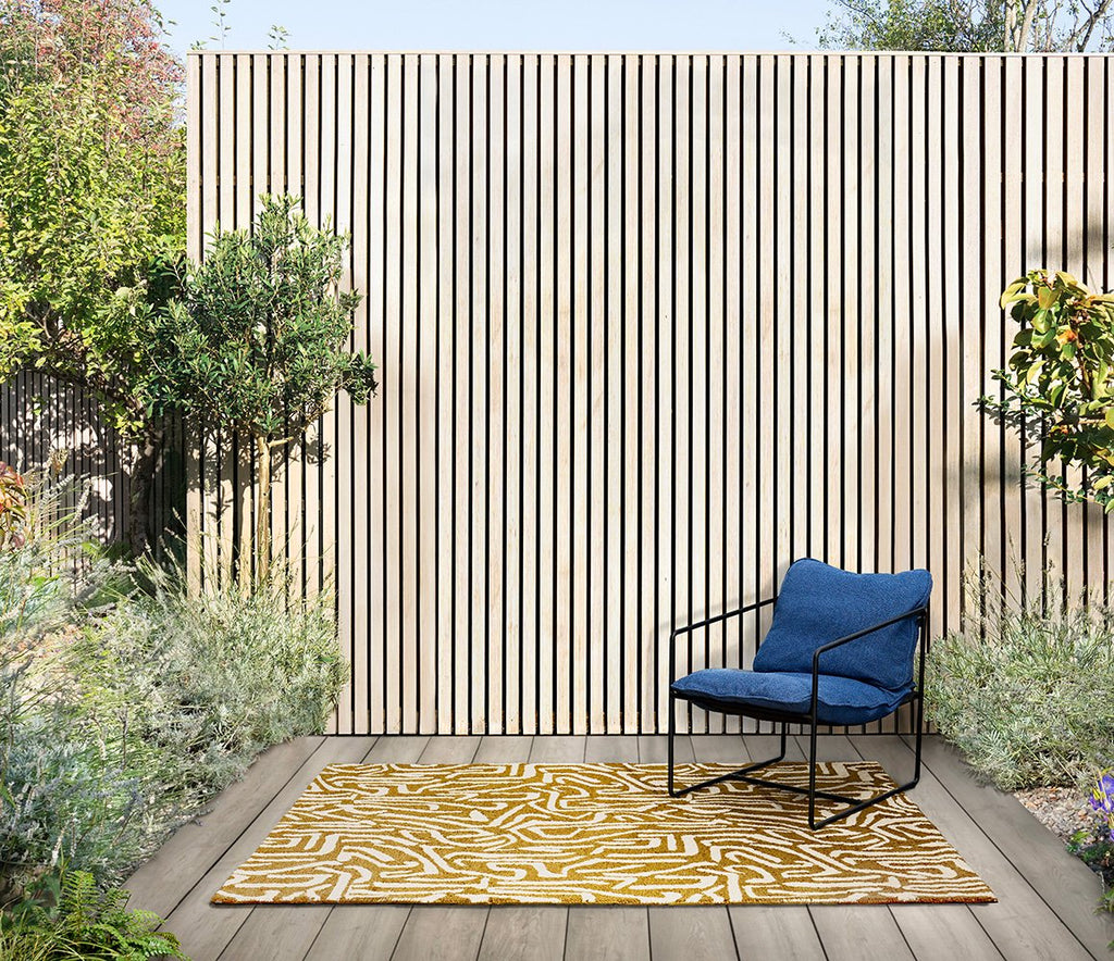 Harlequin Armonia Ochre - Gold Outdoor Rug 443606