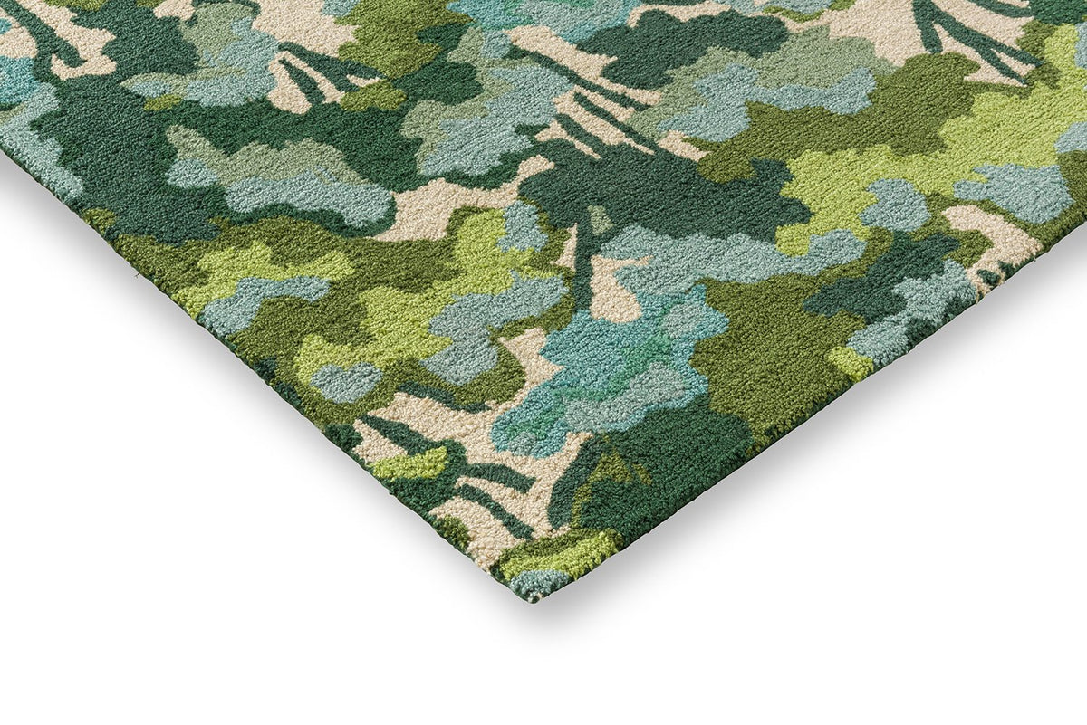 Harlequin Canopy Green Outdoor Rug 443807