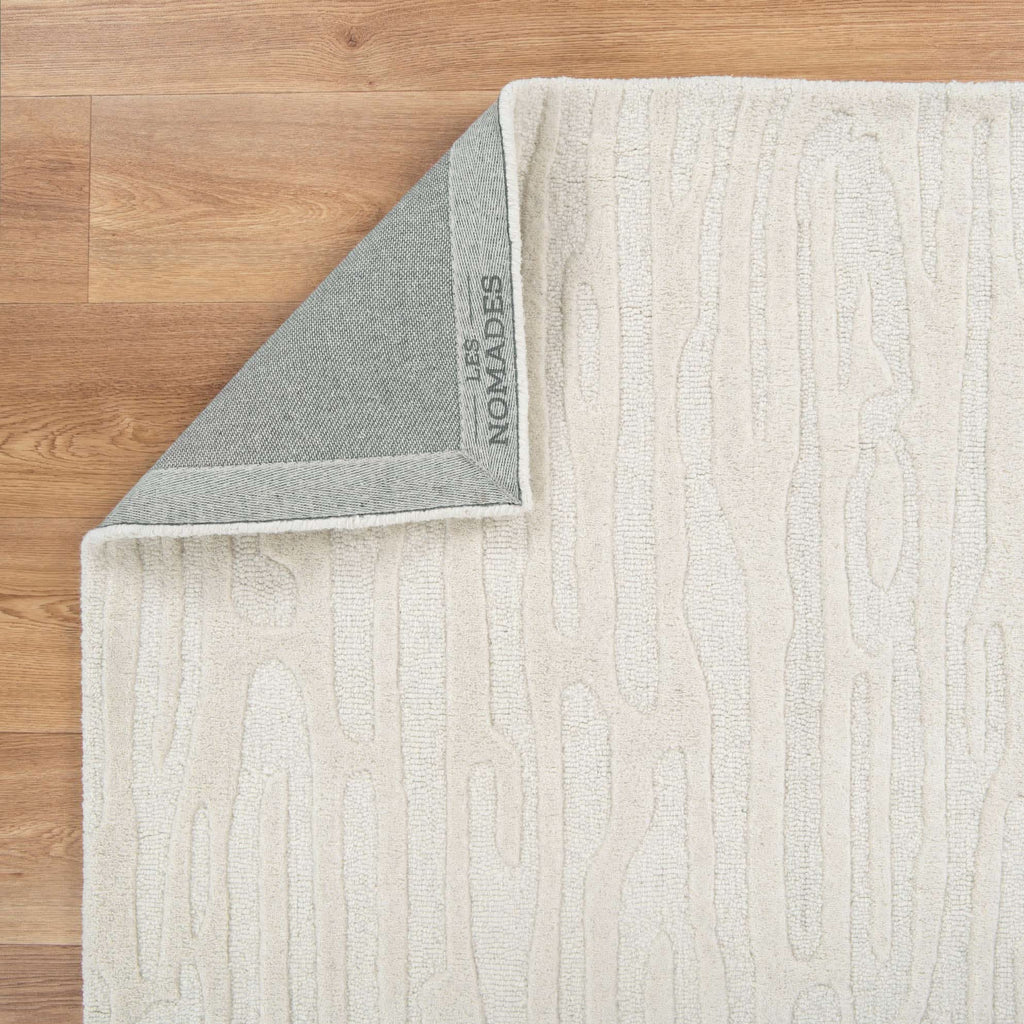 Les Nomades Sandstorm Cream Wool Rug wool rug – product view 3