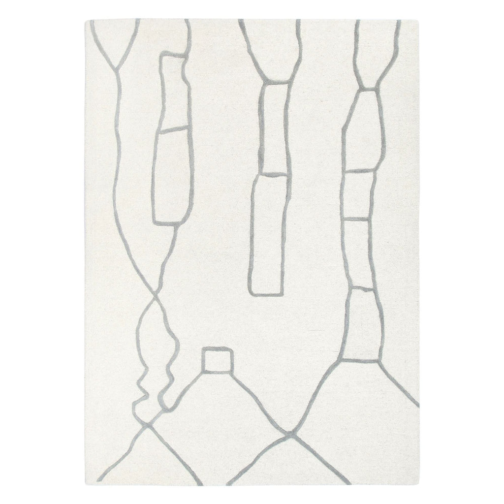 Les Nomades Souk Cream / Grey Wool Rug wool rug – main product image