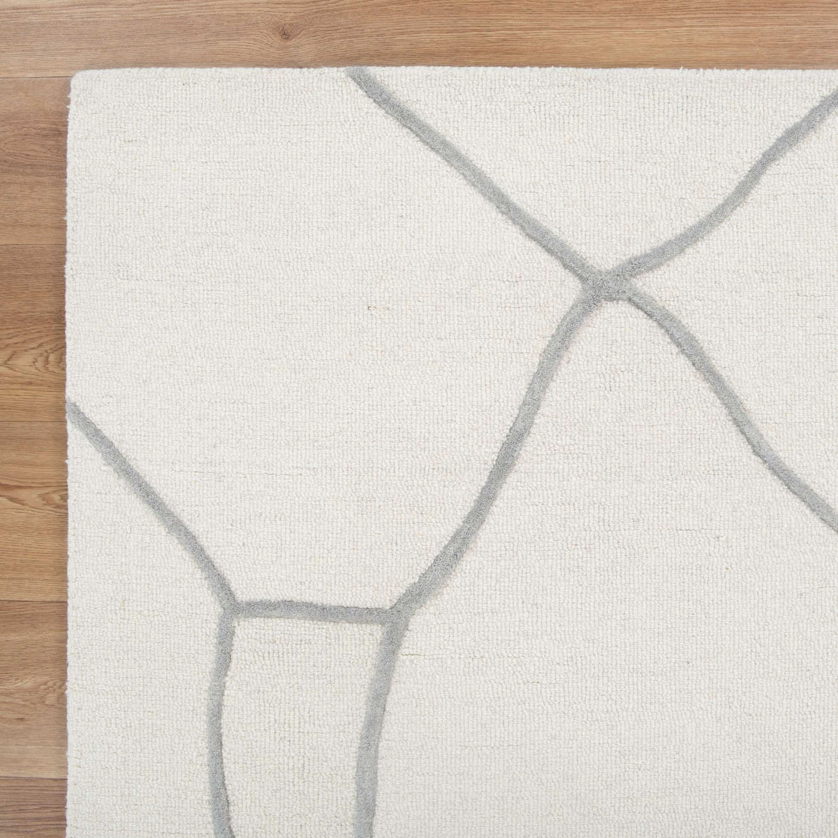 Les Nomades Souk Cream / Grey Wool Rug wool rug – product view 2
