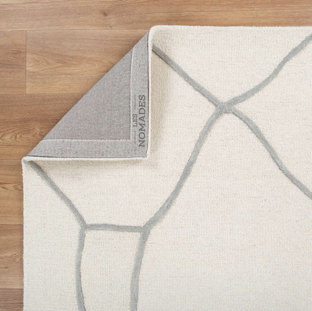 Les Nomades Souk Cream / Grey Wool Rug wool rug – product view 3