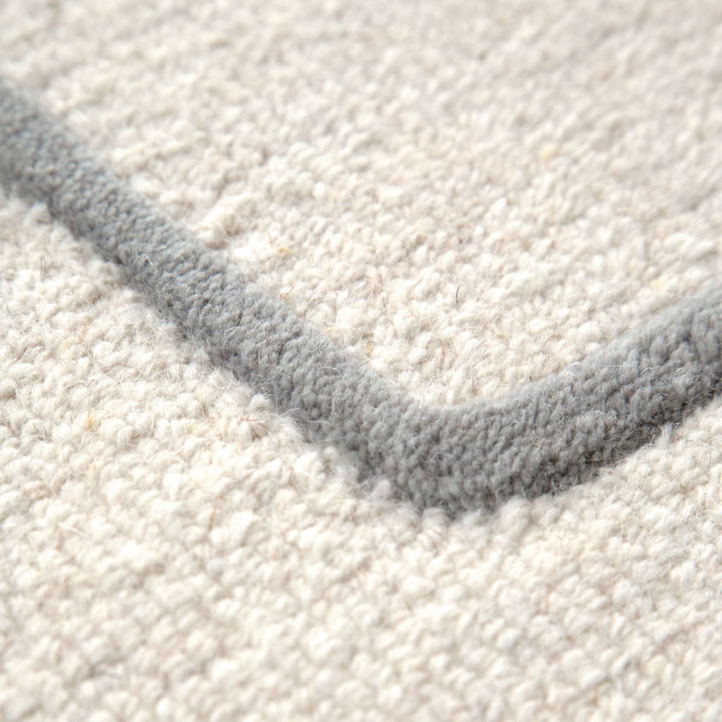 Les Nomades Souk Cream / Grey Wool Rug wool rug – product view 6