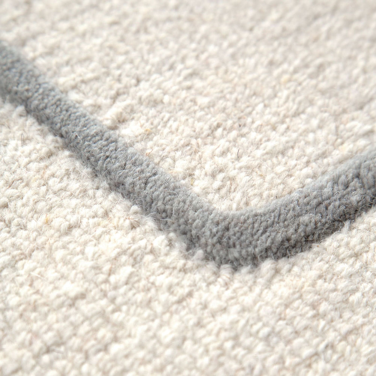 Les Nomades Souk Cream / Grey Wool Rug wool rug – product view 6
