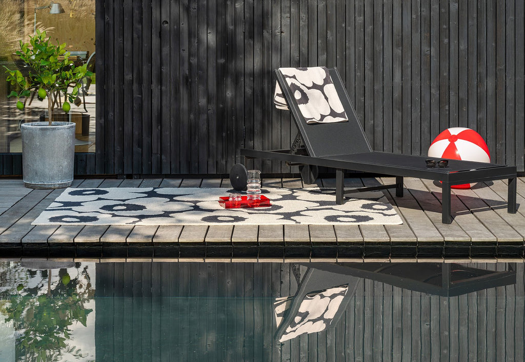 Marimekko Fiorana Charcoal White Outdoor Rug 434305