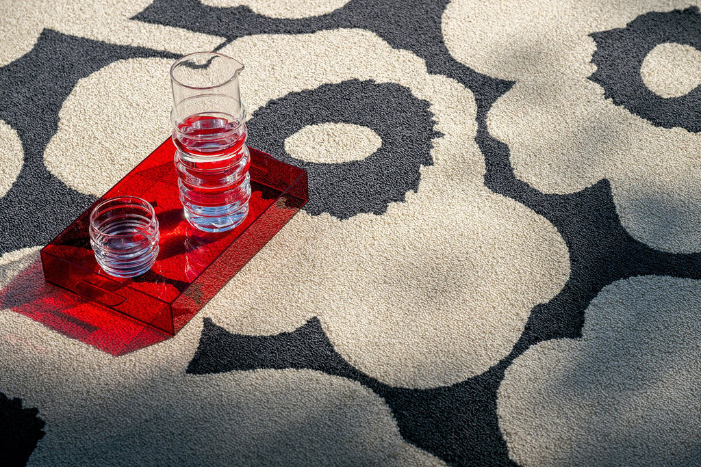 Marimekko Fiorana Charcoal White Outdoor Rug 434305