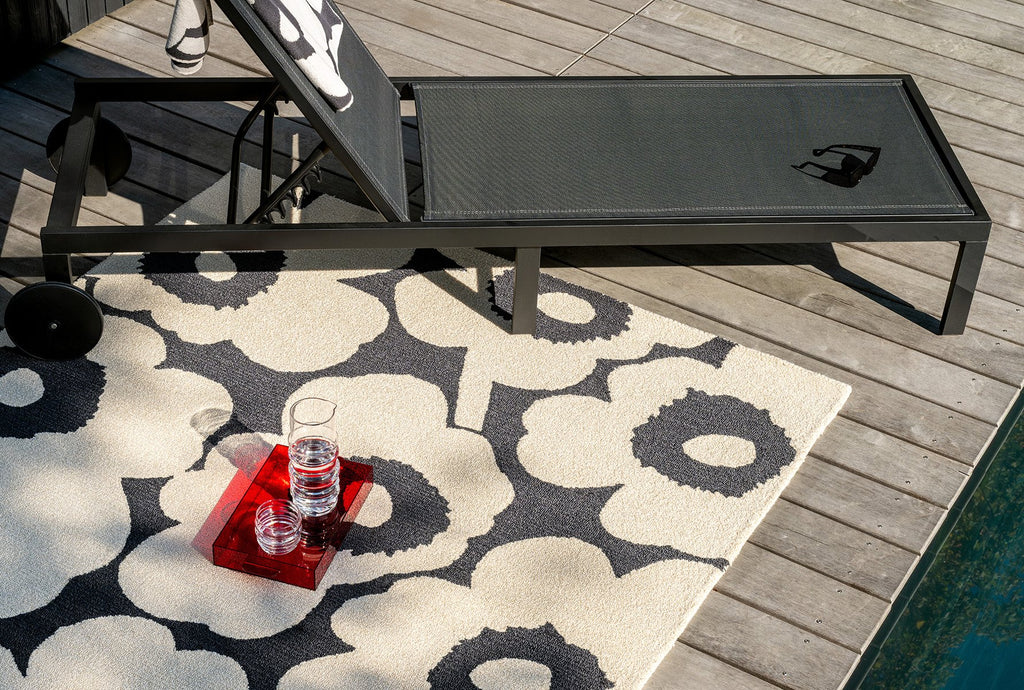 Marimekko Fiorana Charcoal White Outdoor Rug 434305