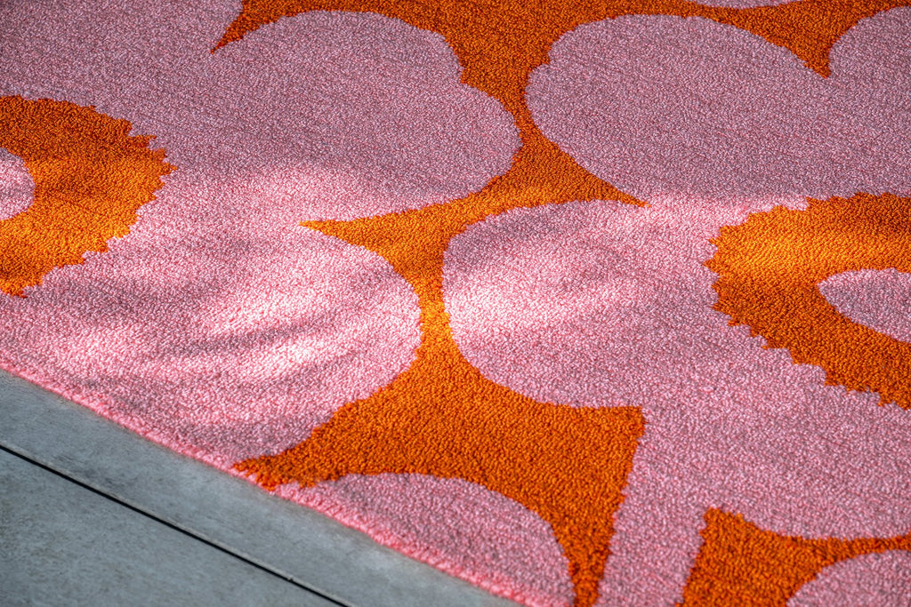 Marimekko Fiorana Pink Orange Outdoor Rug 434302