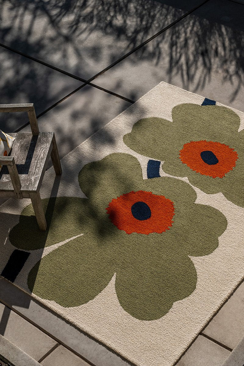 Marimekko Petalia Dusty Green Outdoor Rug 433017