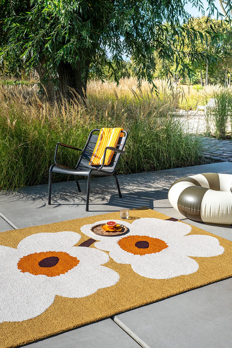 Marimekko Petalia Honey Outdoor Rug 433001