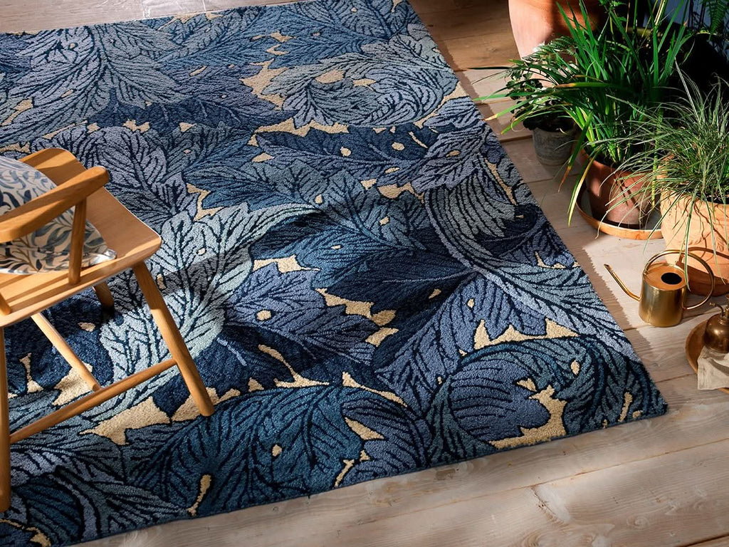 Morris & Co Acanto Indigo Outdoor Rug 427318
