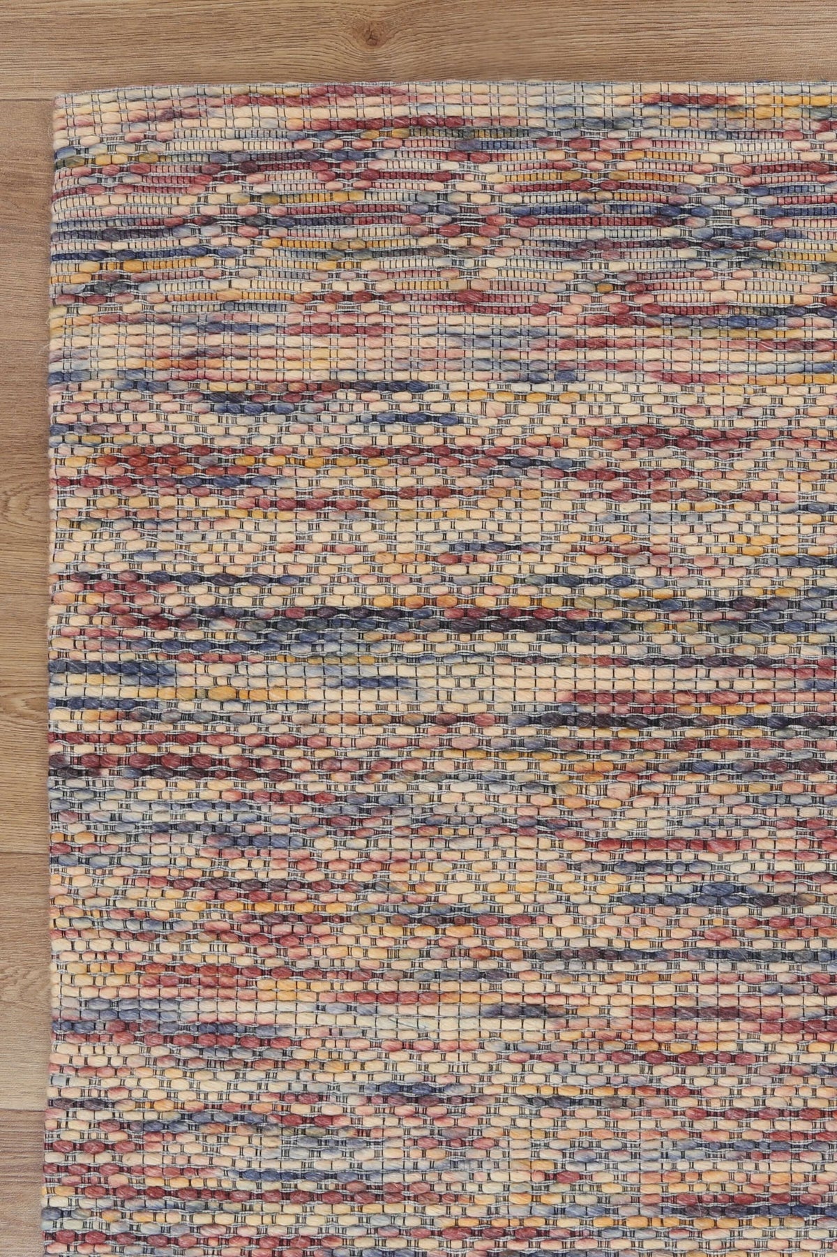 Copacabana Chevron Multi Wool Rug texture