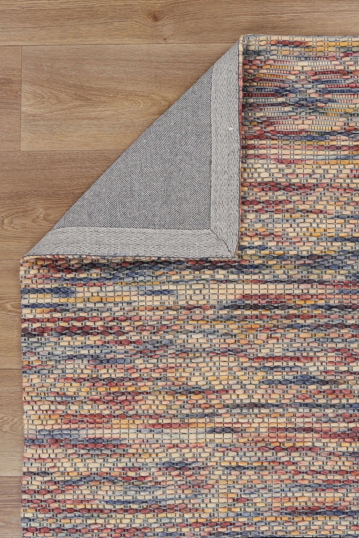 Copacabana Chevron Multi Wool Rug close-up