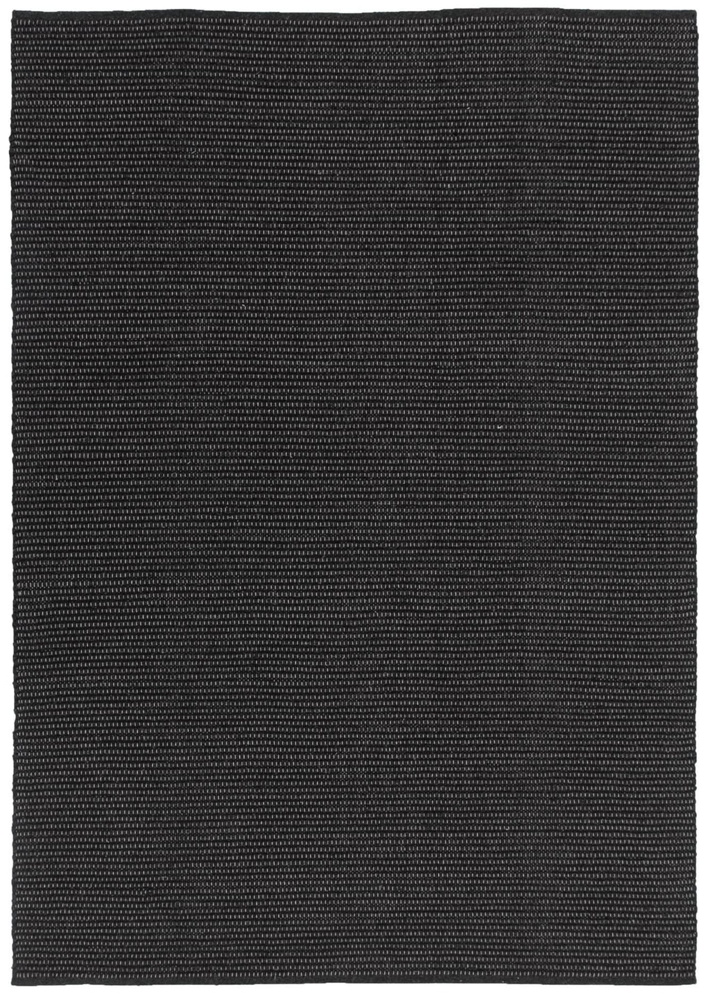Nature BLACK WOOL RUG wool rug – main product image