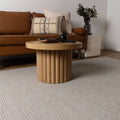 Nature GREY WOOL RUG wool rug – product view 2