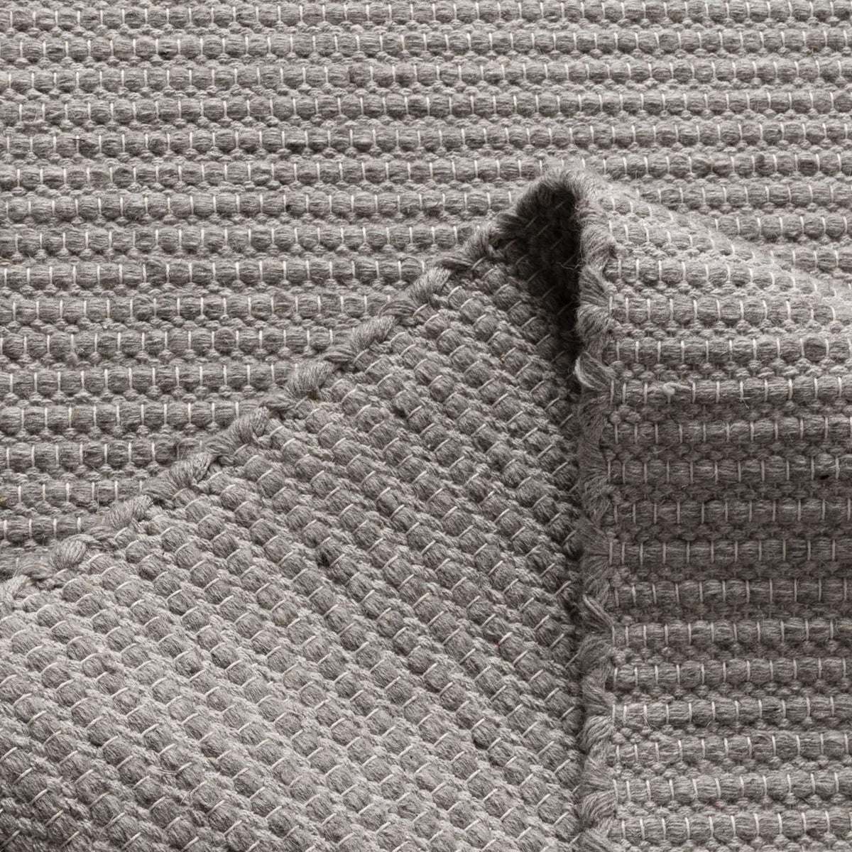Nature GREY WOOL RUG wool rug – product view 4