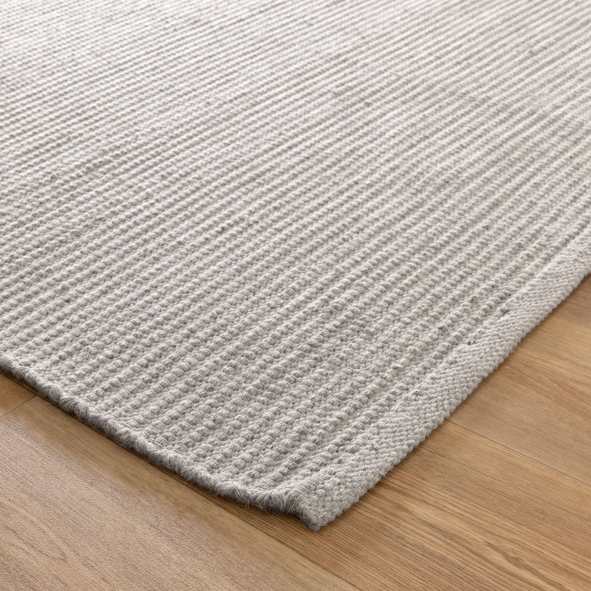 Nature GREY WOOL RUG wool rug – product view 5