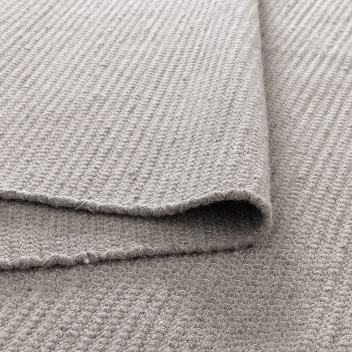 Nature GREY WOOL RUG wool rug – product view 6
