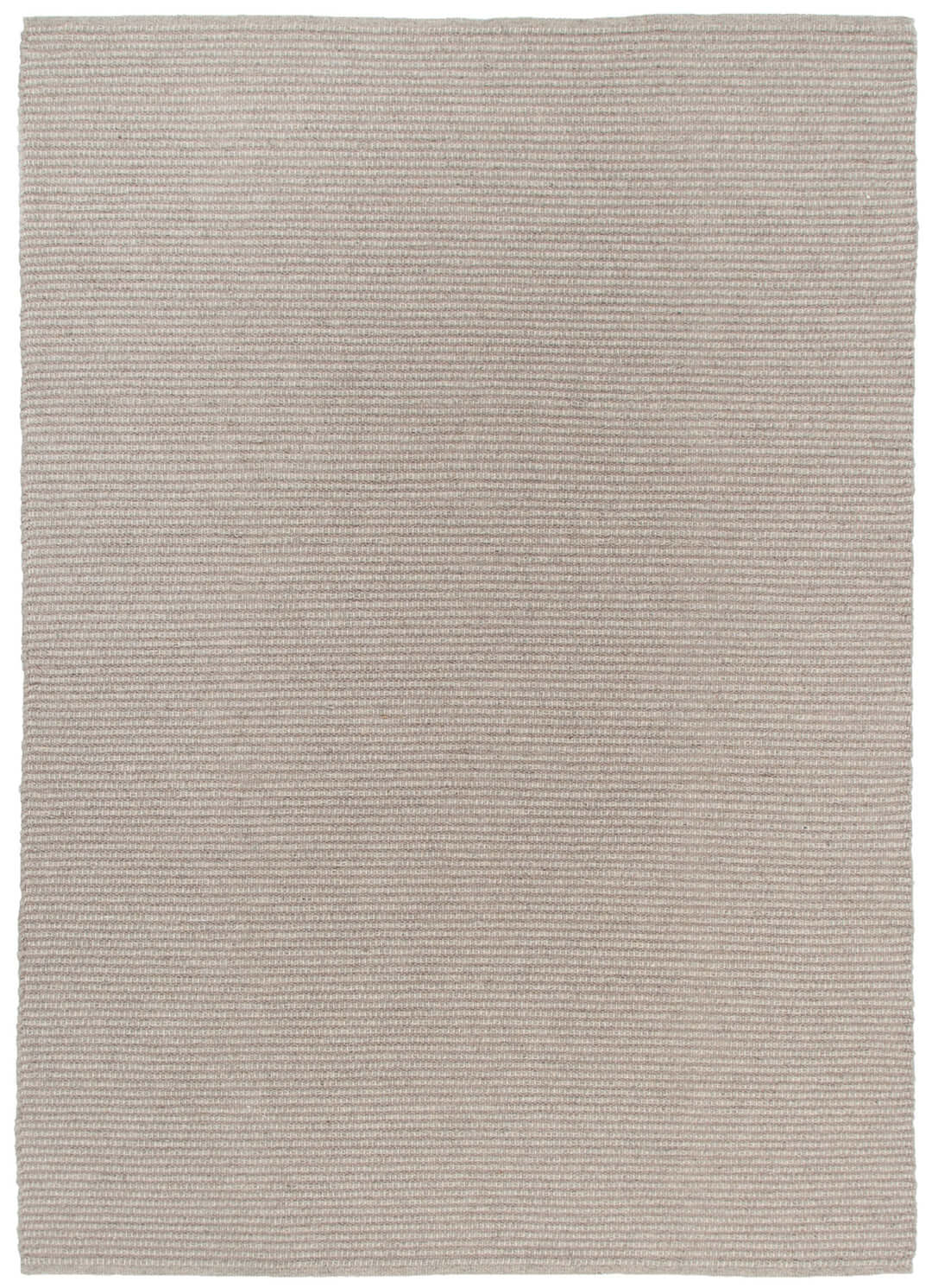 Nature Oatmeal recycled wool rug - full view