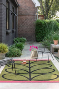 Orla Kiely Linea Olive Outdoor Rug 464407