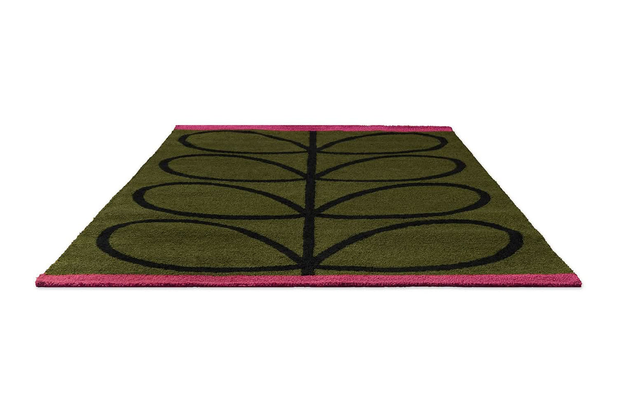 Orla Kiely Linea Olive Outdoor Rug 464407
