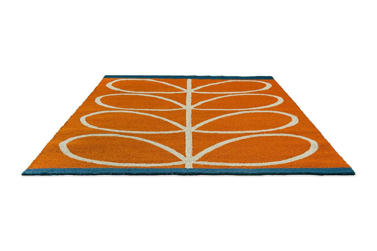Orla Kiely Linea Orange Outdoor Rug 464403