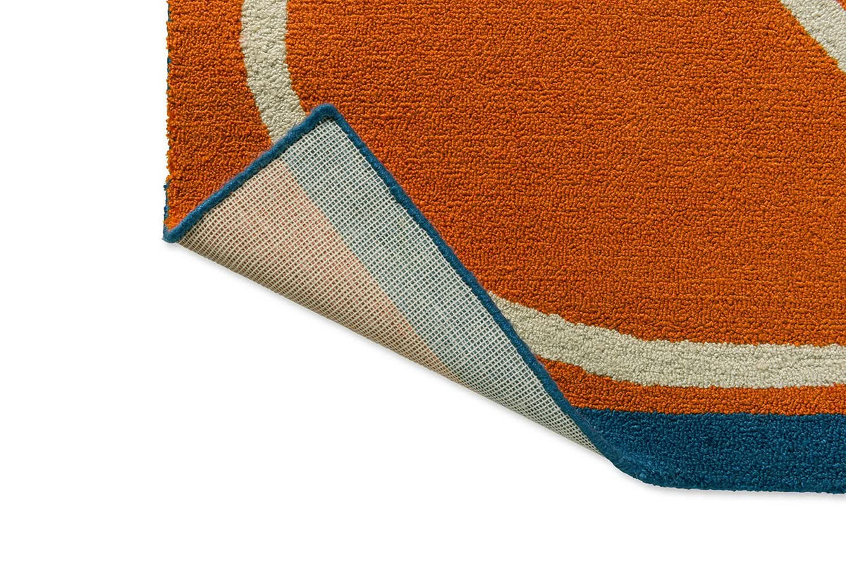 Orla Kiely Linea Orange Outdoor Rug 464403