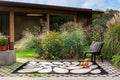 Orla Kiely Platano Black Outdoor Rug 464205