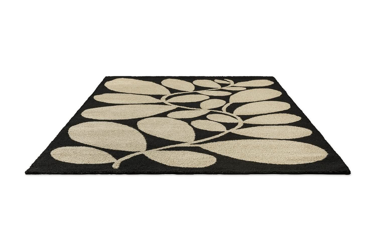Orla Kiely Platano Black Outdoor Rug 464205