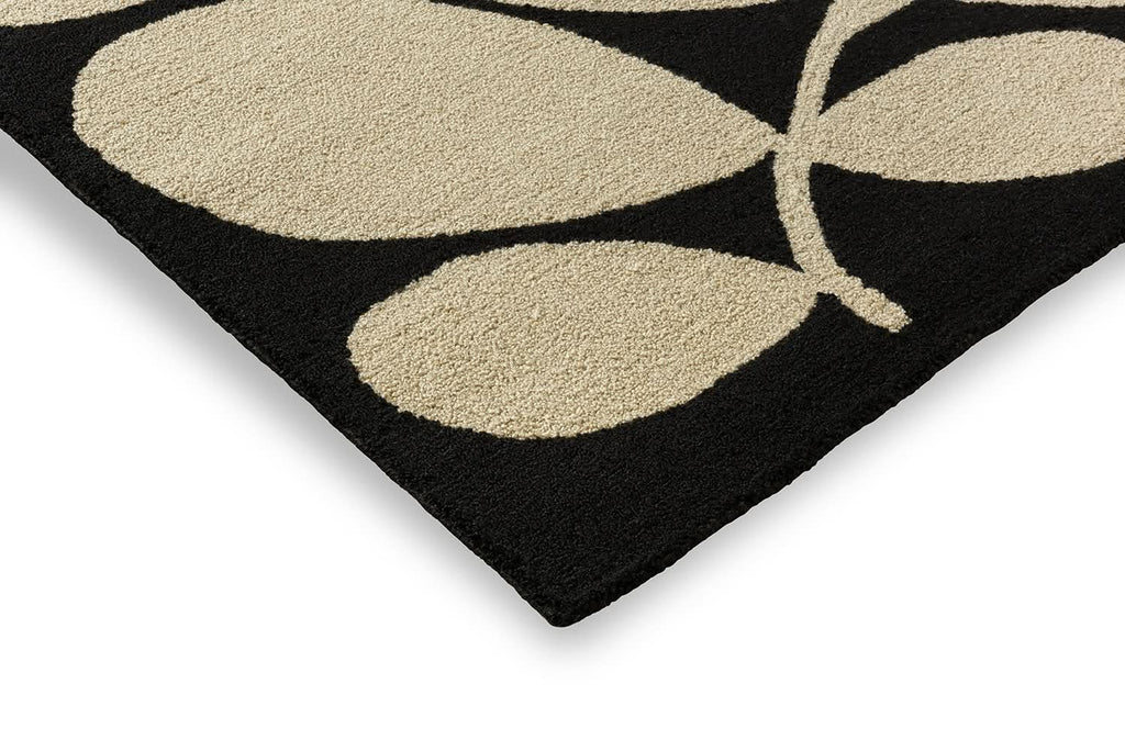 Orla Kiely Platano Black Outdoor Rug 464205
