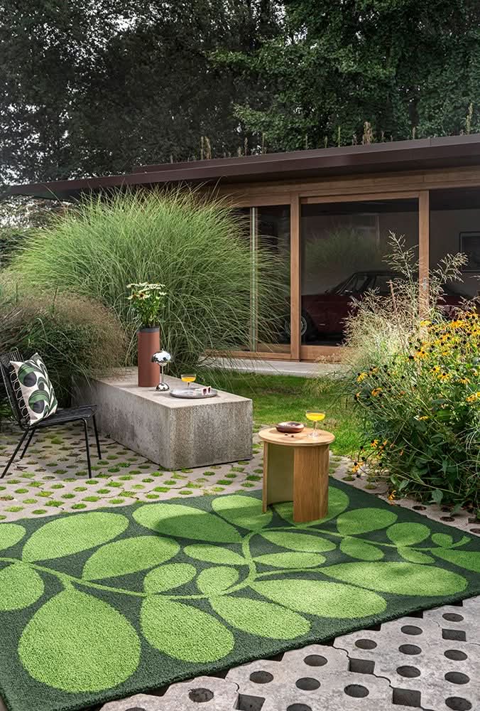 Orla Kiely Platano Dill Outdoor Rug 464207
