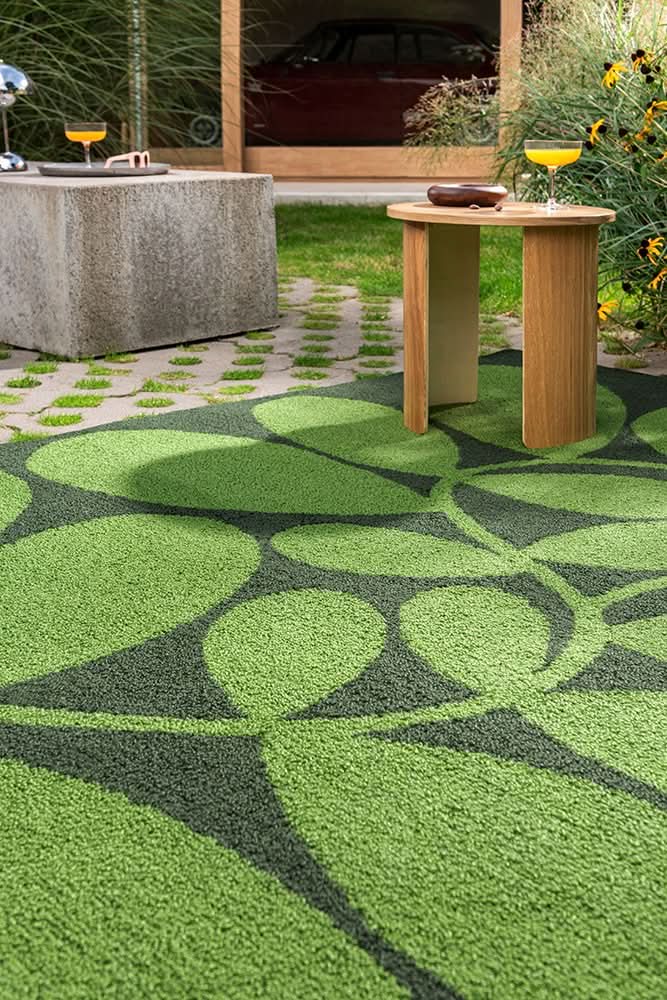 Orla Kiely Platano Dill Outdoor Rug 464207