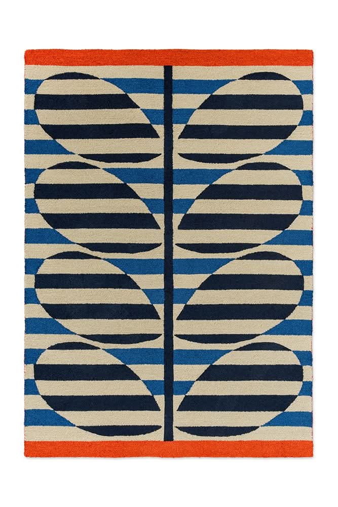 Orla Kiely Rigato Azure Outdoor Rug 464308