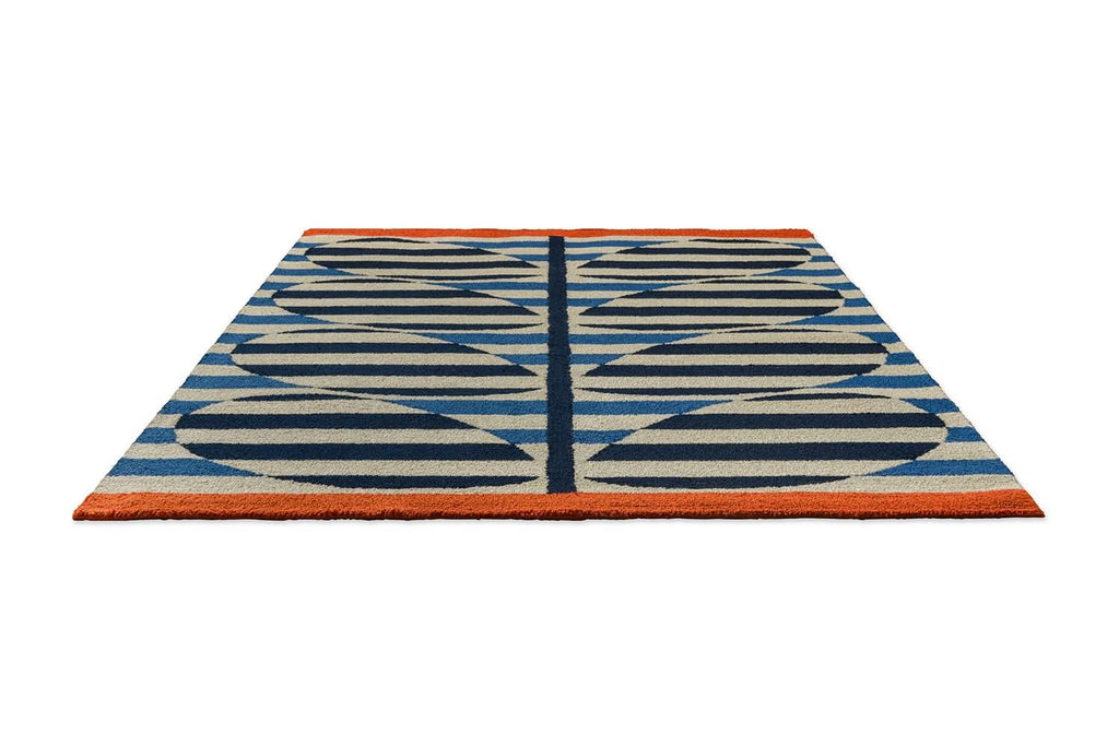 Orla Kiely Rigato Azure Outdoor Rug 464308