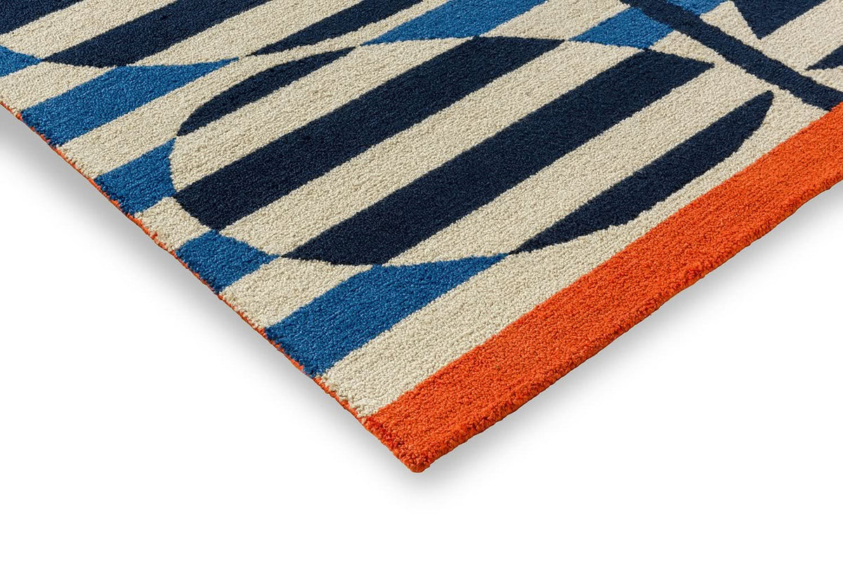 Orla Kiely Rigato Azure Outdoor Rug 464308