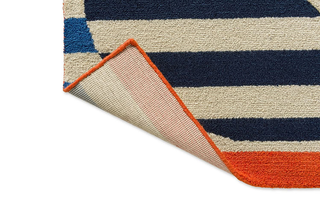 Orla Kiely Rigato Azure Outdoor Rug 464308