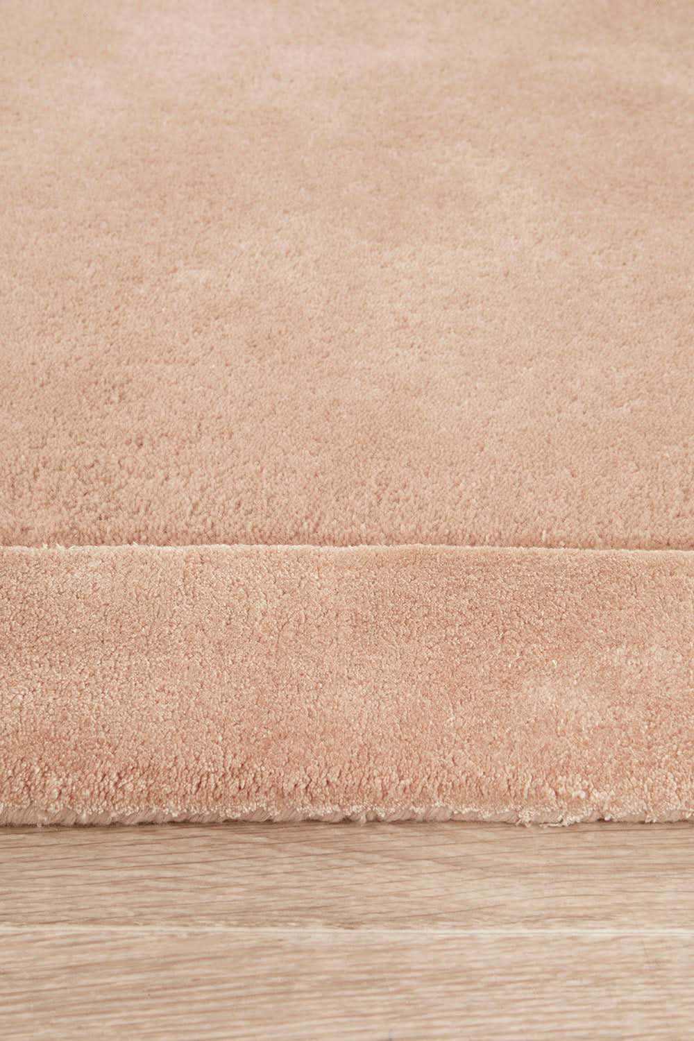 Orlo Nude Border Wool Rug - texture detail 2