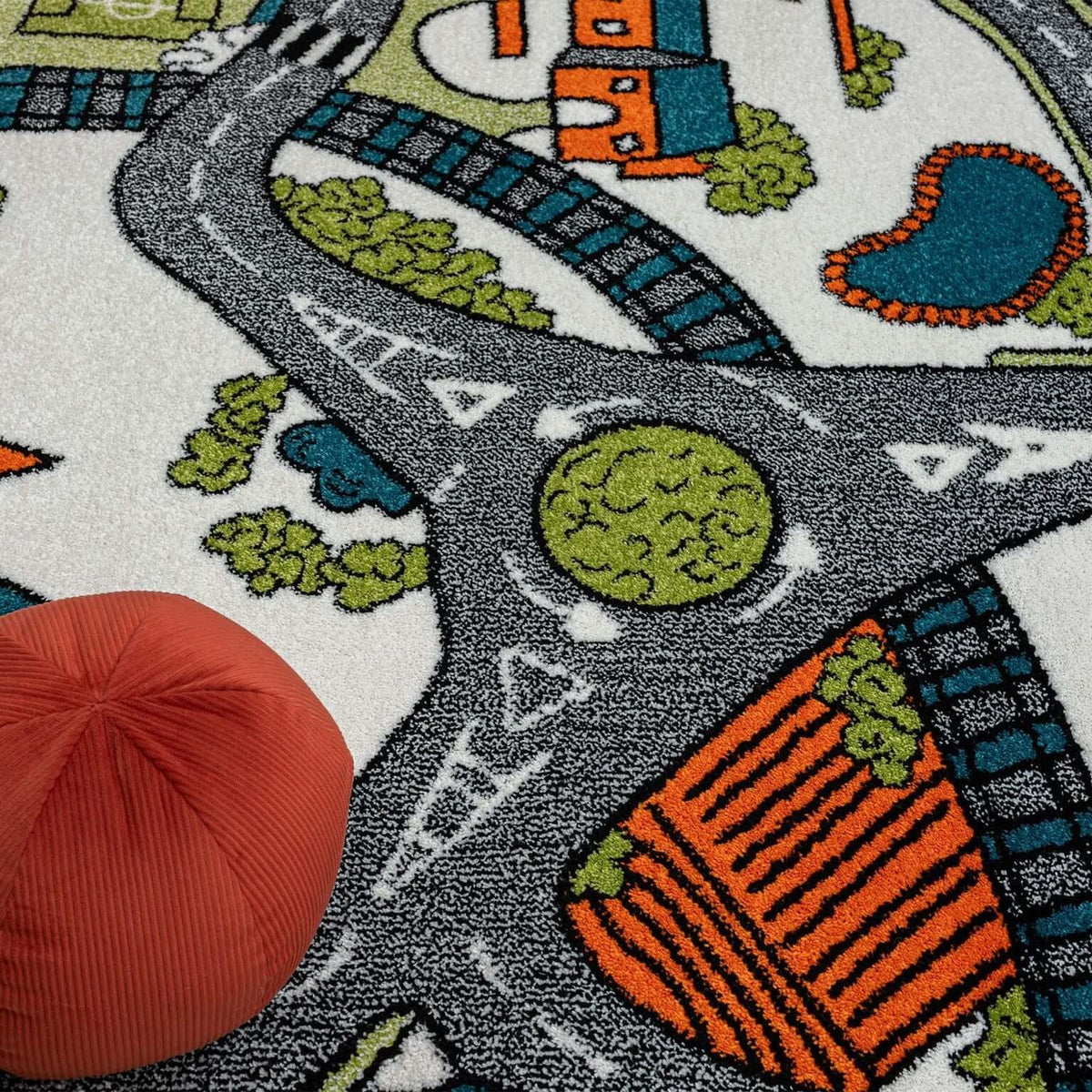 Kidsville 575 Cream Turkish Rug
